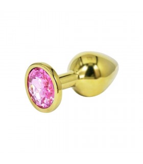 PLUG METAL DORADO S PINK