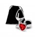 HEART METAL M RED