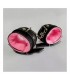 ESPOSAS CUERO NEGRO Y ROSA