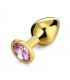 PLUG METAL DORADO M PINK