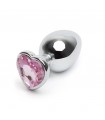 HEART METAL M PINK