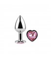 HEART METAL M PINK