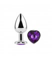 HEART METAL L PURPLE