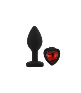 SILICONE HEART S RED