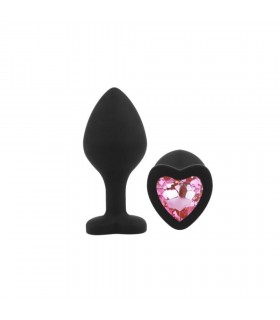 SILICONE HEART M PINK