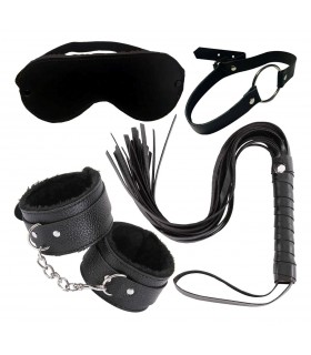 KIT BONDAGE 4 PIEZAS NEGRO