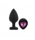 SILICONE HEART L PURPLE