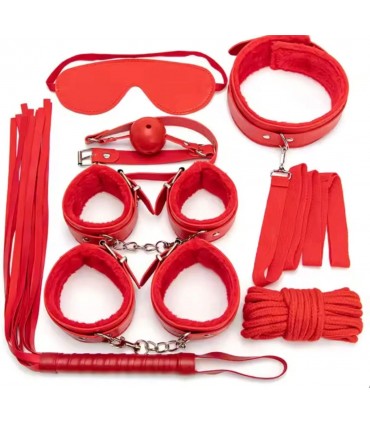KIT BONDAGE 7 PIEZAS ROJO