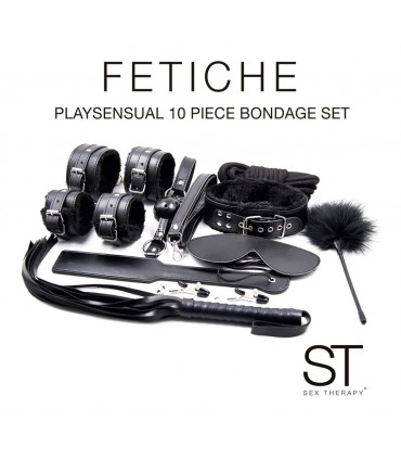KIT BONDAGE 10 PIEZAS NEGRO