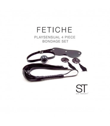 KIT BONDAGE ST 4 PIEZAS NEGRO