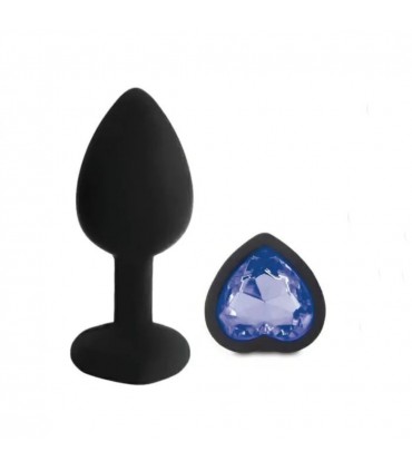 SILICONE HEART S BLUE