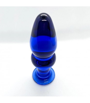 GLASS PLUG BLUE