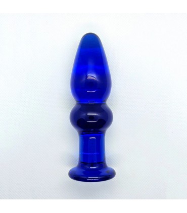 GLASS PLUG BLUE