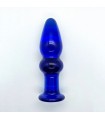 GLASS PLUG BLUE