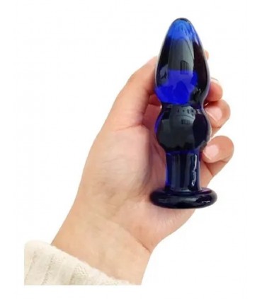 GLASS PLUG BLUE