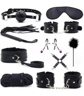 KIT BONDAGE 10 PIEZAS BLACK