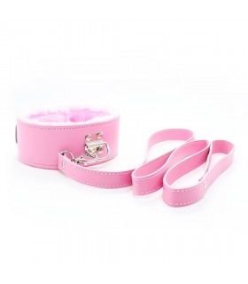 COLLAR CON CORREA ROSA