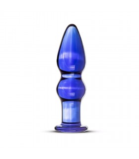 GLASS PLUG BLUE