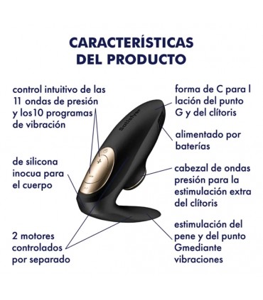 SATISFYER PRO 4 COUPLES BLACK