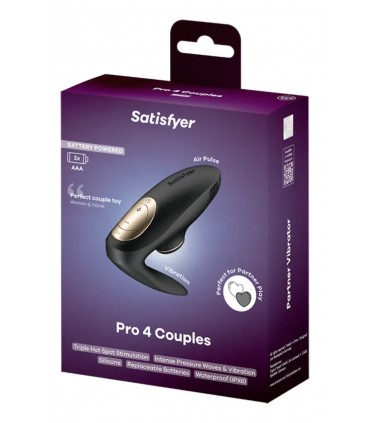 SATISFYER PRO 4 COUPLES BLACK