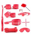 KIT BONDAGE 10 PIEZAS ROJO