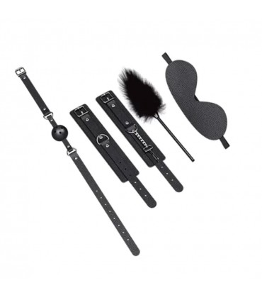 KIT BONDAGE 4 PIEZAS BLACK