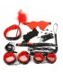 KIT BONDAGE 10 PIEZAS NEGRO Y ROJO