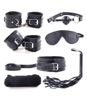 KIT BONDAGE 7 PIEZAS NEGRO