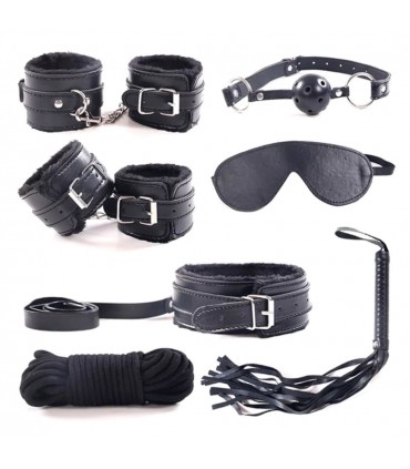 KIT BONDAGE 7 PIEZAS NEGRO
