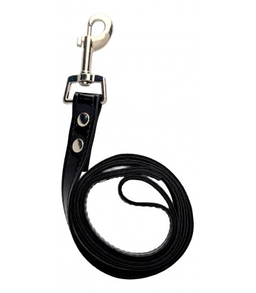 COLLAR CON CORREA DE CHAROL BLACK
