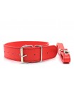 COLLAR CON CORREA DE CHAROL RED